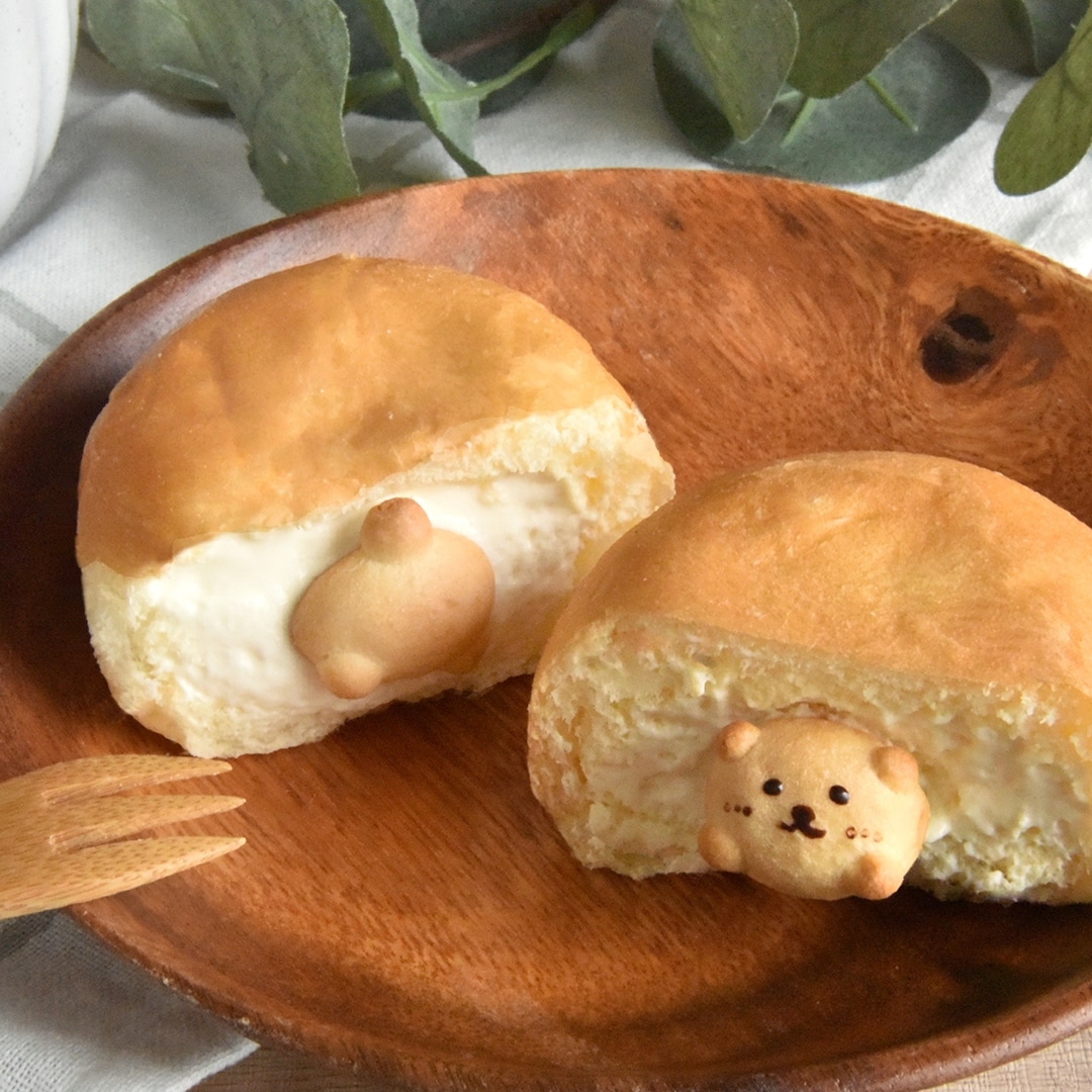 くりーむパンでひとやすみ。ひょっこり！くまさんセット　C294