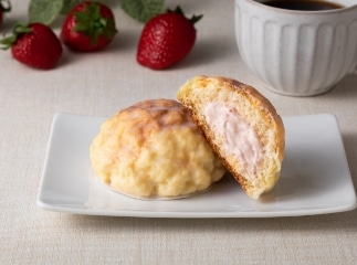 くりーむメロンパン あまおう苺